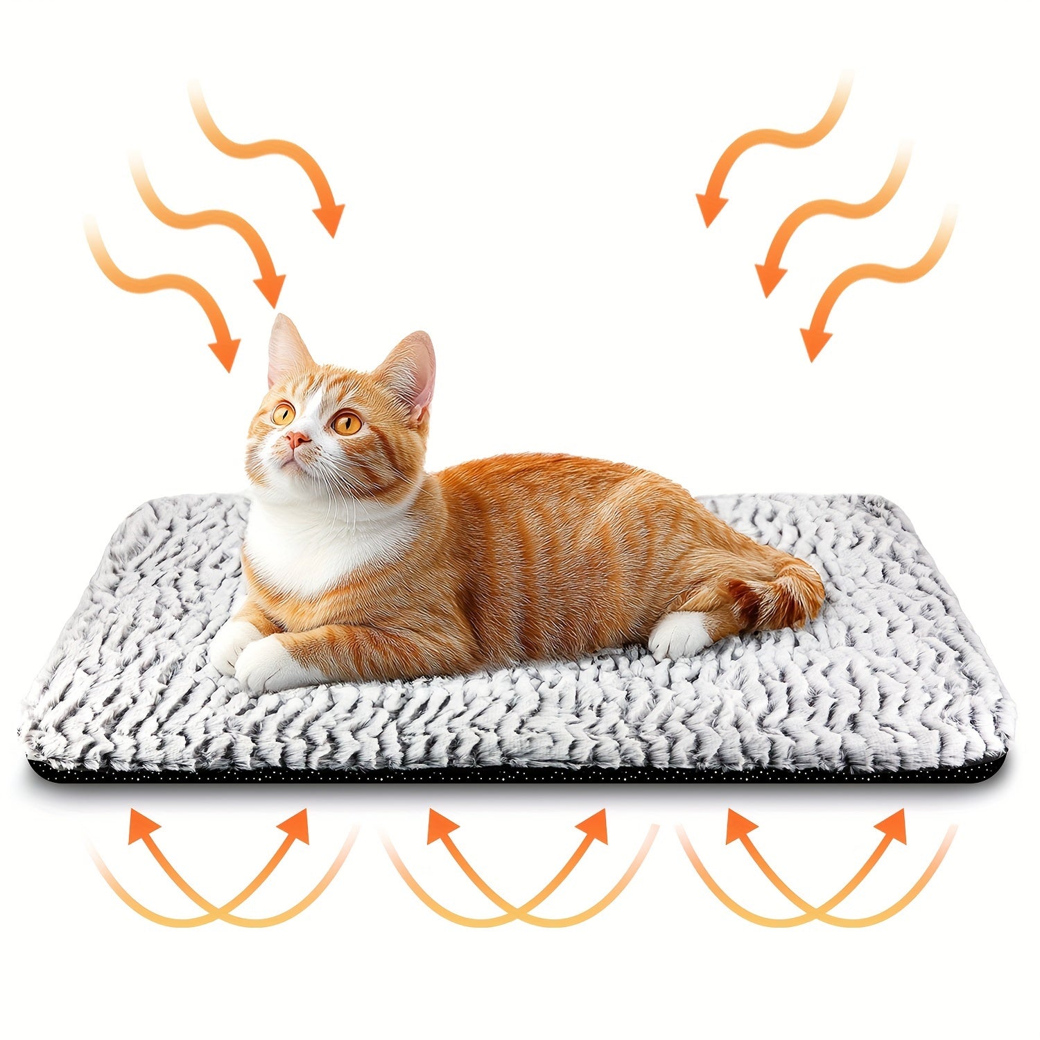 Extra Warm Dog Cat Pad, Soft Cat Bed Thermal Dog Cat Mat for Outdoor and Indoor Large Kittens Small Puppy Pets