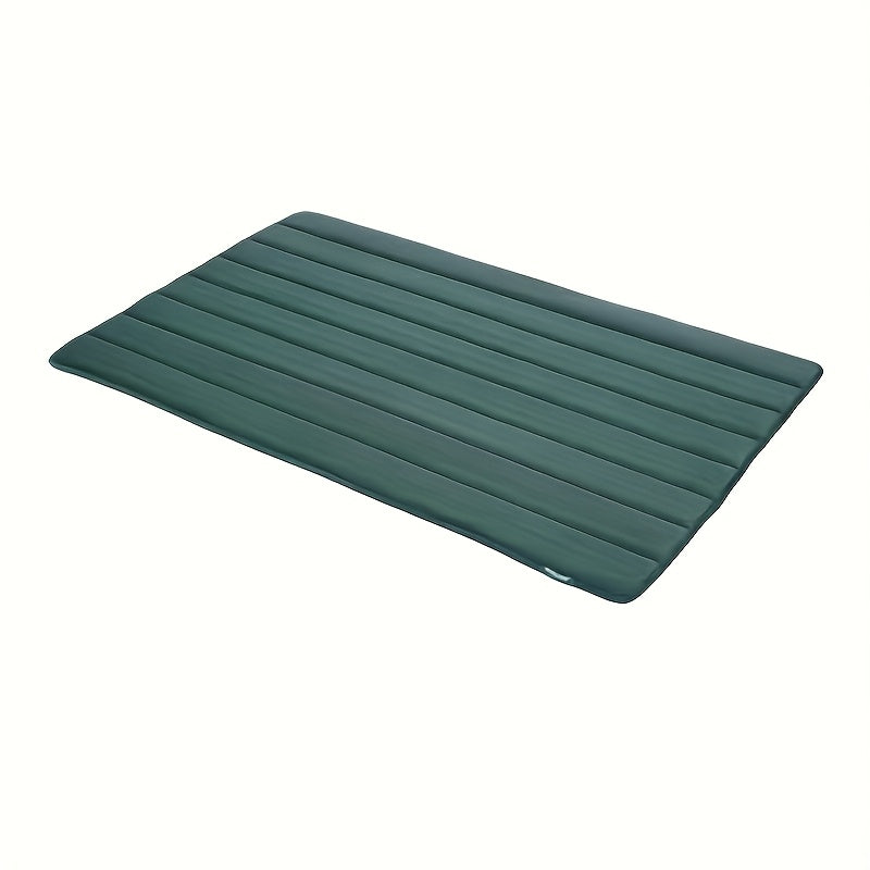 Extra Large Non-Slip High Quality Dog Bed Mat - Heavy Duty Pet Cushion with Soft Surface, Washable Spillproof Mat for Large, Medium, Small, Extra Small Dogs - All-Breed Indoor/Outdoor Bedding for,, Floors - Ideal for Crate or Free Space - Beige & Gray