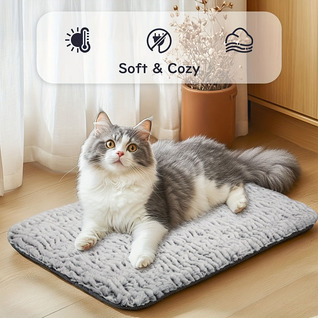 Extra Warm Dog Cat Pad, Soft Cat Bed Thermal Dog Cat Mat for Outdoor and Indoor Large Kittens Small Puppy Pets