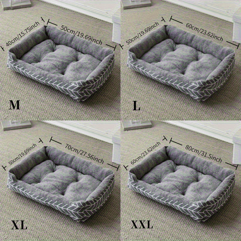 3 Sizes Available - Plush Dog Bed with Removable Washable Cover, Ergonomic Design for All-Season Comfort, Durable Polyester Indoor Pet Bed for Small to Medium Dogs & Cats, Pet Bed for Dogs, Cozy Pet Furniture, Soft Texture Cover